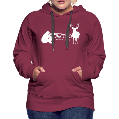 JWTXO Woman's Hoodie - burgundy